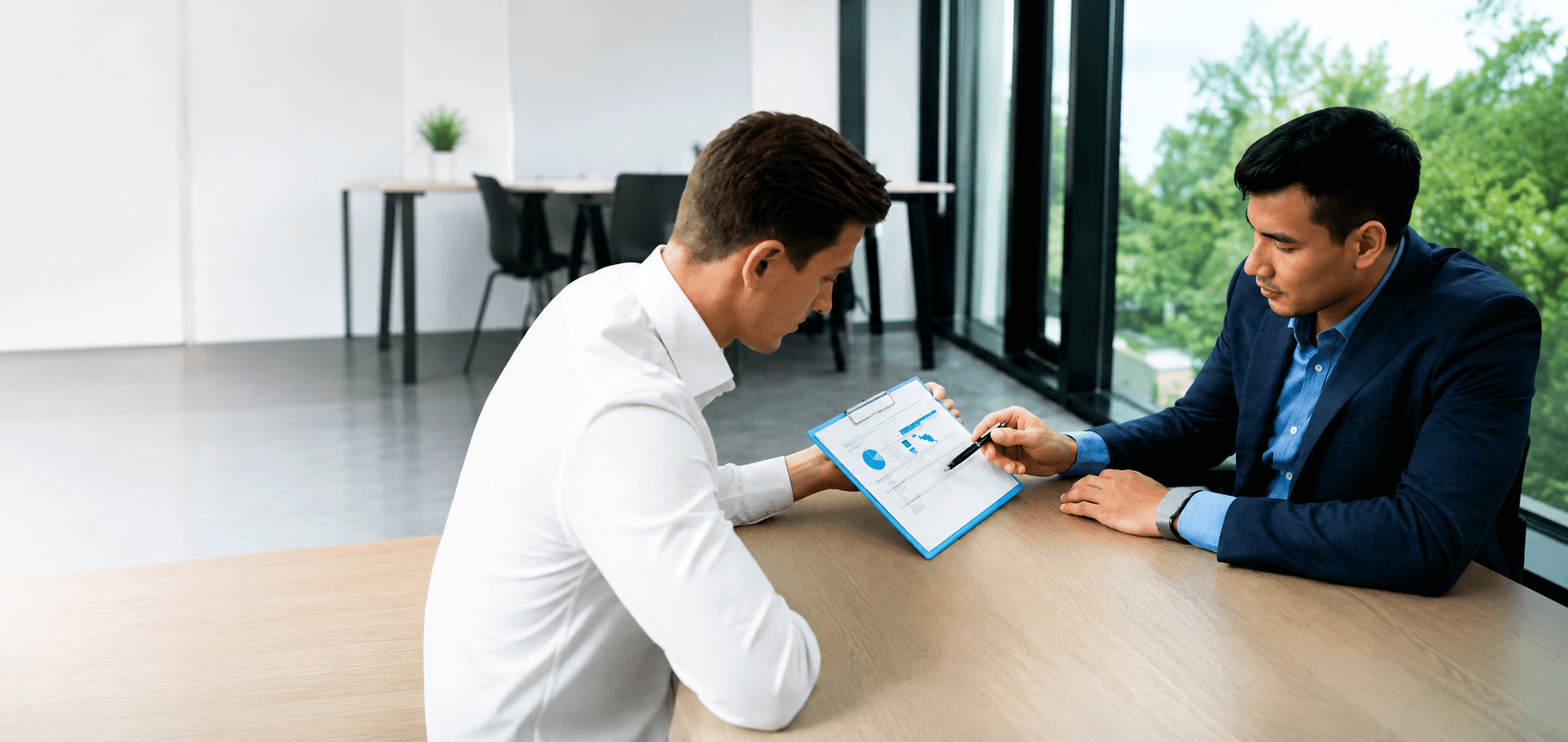 A regulatory professional reviewing application documents
