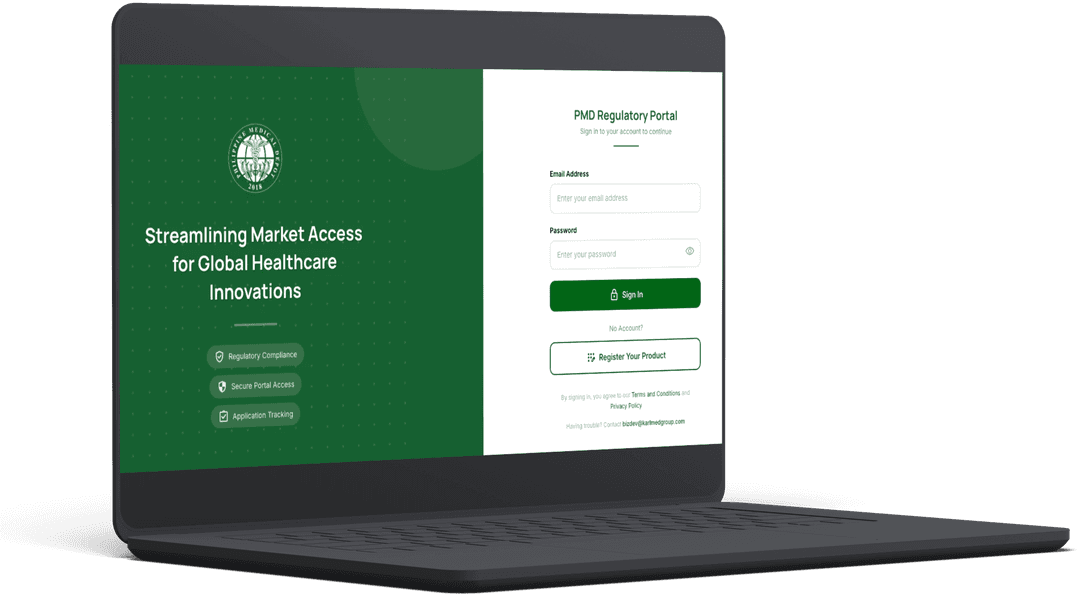 Preview of the PMD regulatory portal